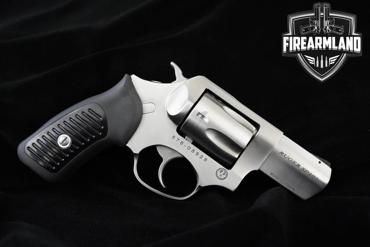 Ruger SP101 9mm Luger 2.25" Stainless Steel Ruger SP-101 +ORIG CASE