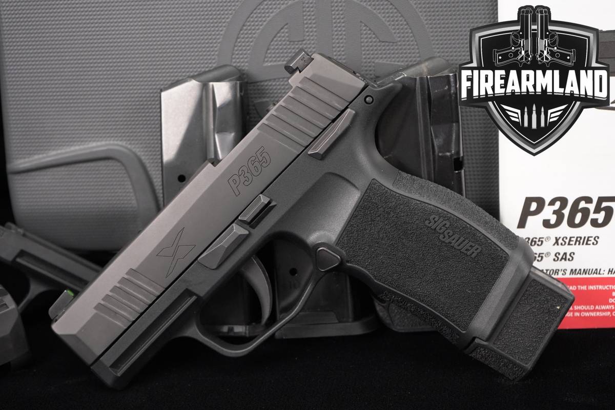 Sig Sauer P365X MS Optics-Ready 9mm P365 P 365 X +4 MAGS, SPARE SLIDE
