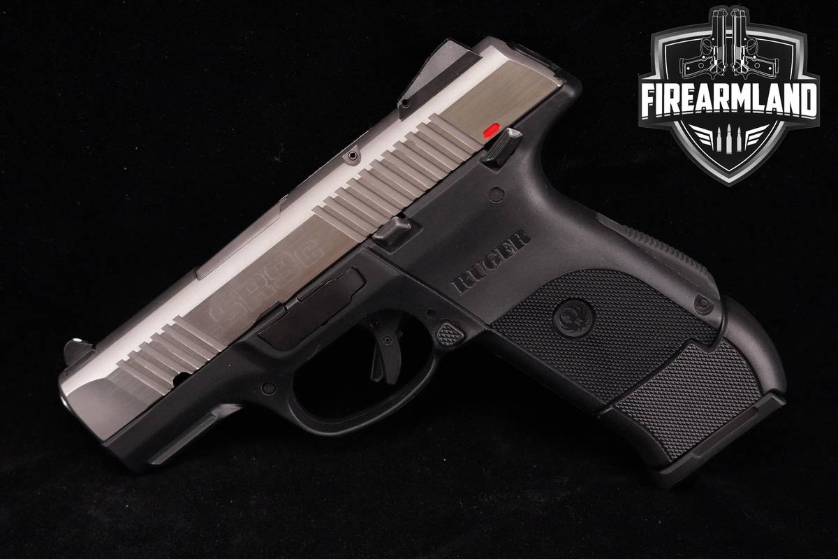 DISCONTINUED Ruger SR9c 9mm Two-Tone Stainless SR-9 C +3 MAGS & ORIG CASE