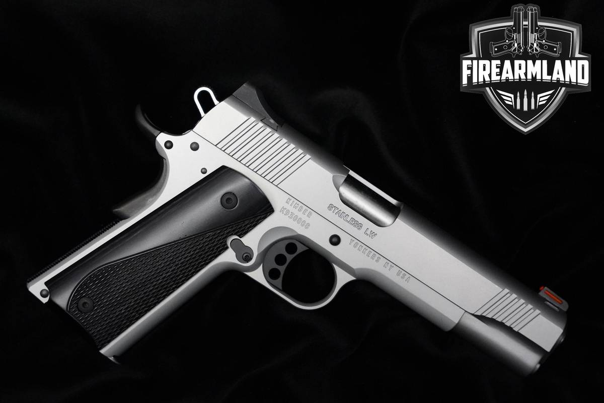 Kimber Stainless LW Arctic 45 ACP 5" Matte Stainless Kimber LW +ORIG CASE
