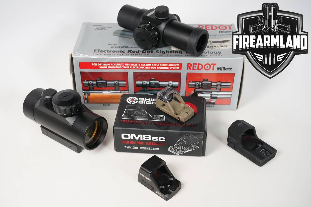 FIVE RED DOT SIGHTS LOT 5 Pack Barska HEX Holosun Shield Sight Millet RDS