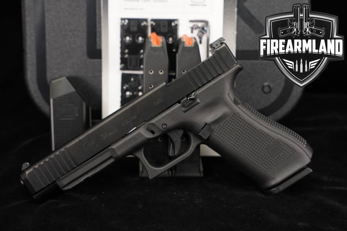 Glock 34 Gen5 MOS G34 Gen 5 9mm Long Slide 5.31 +3 MAGS & ORIG CASE