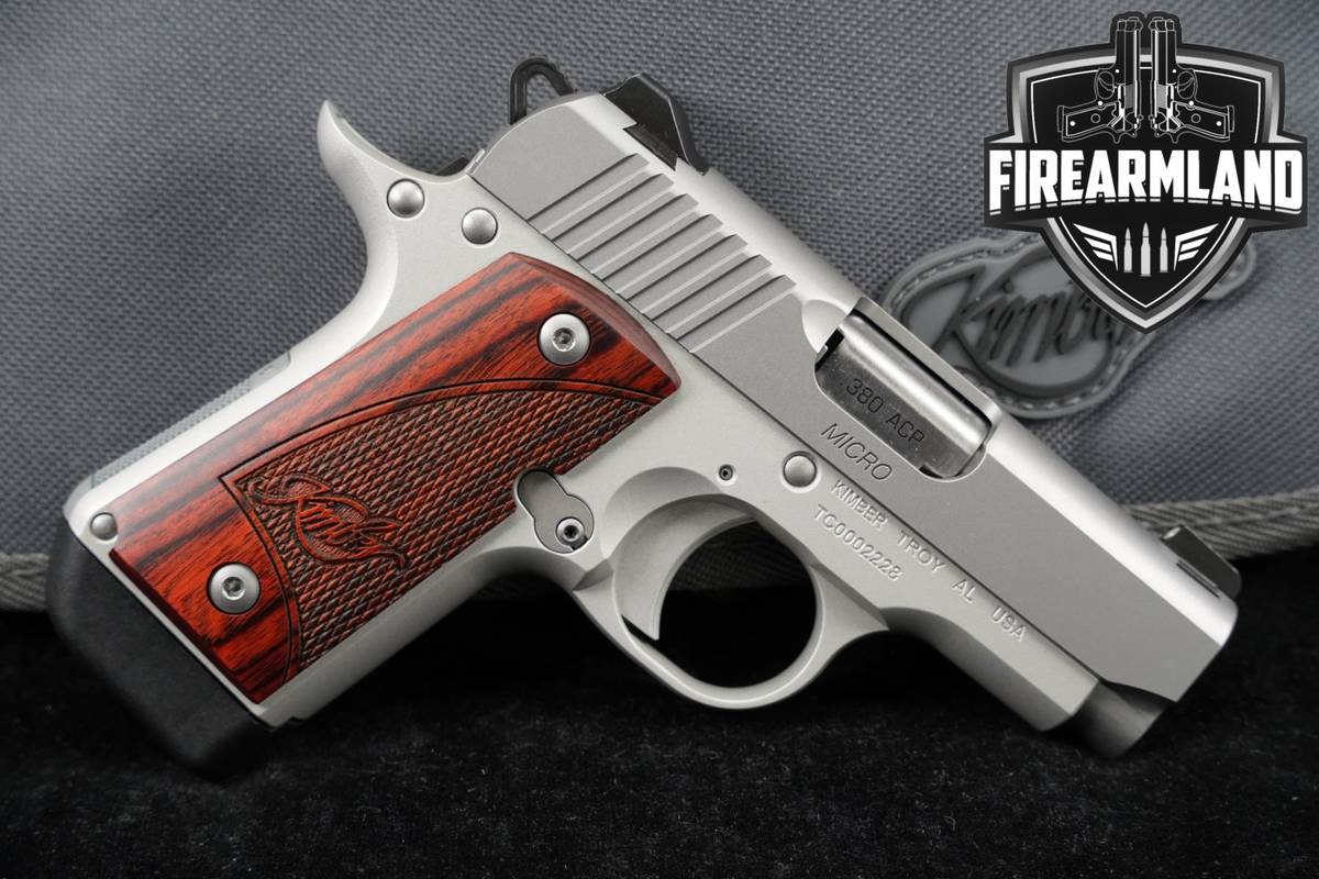 Kimber Micro Stainless Rosewood 380 ACP 2.75" +2 MAGS & ORIG BOX