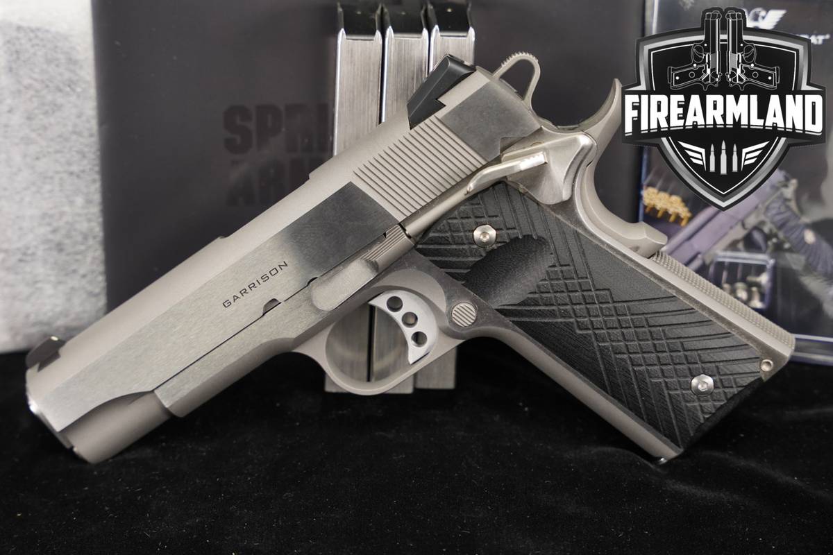 Springfield Armory 1911 Garrison 4.25" 45 ACP Stainless +4 MAGS & ORIG CASE