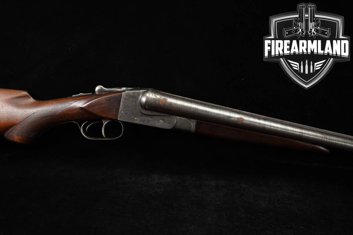 HISTORICAL 1905 Ithaca Lewis Model 12-Gauge 32" Damascus & Walnut SxS