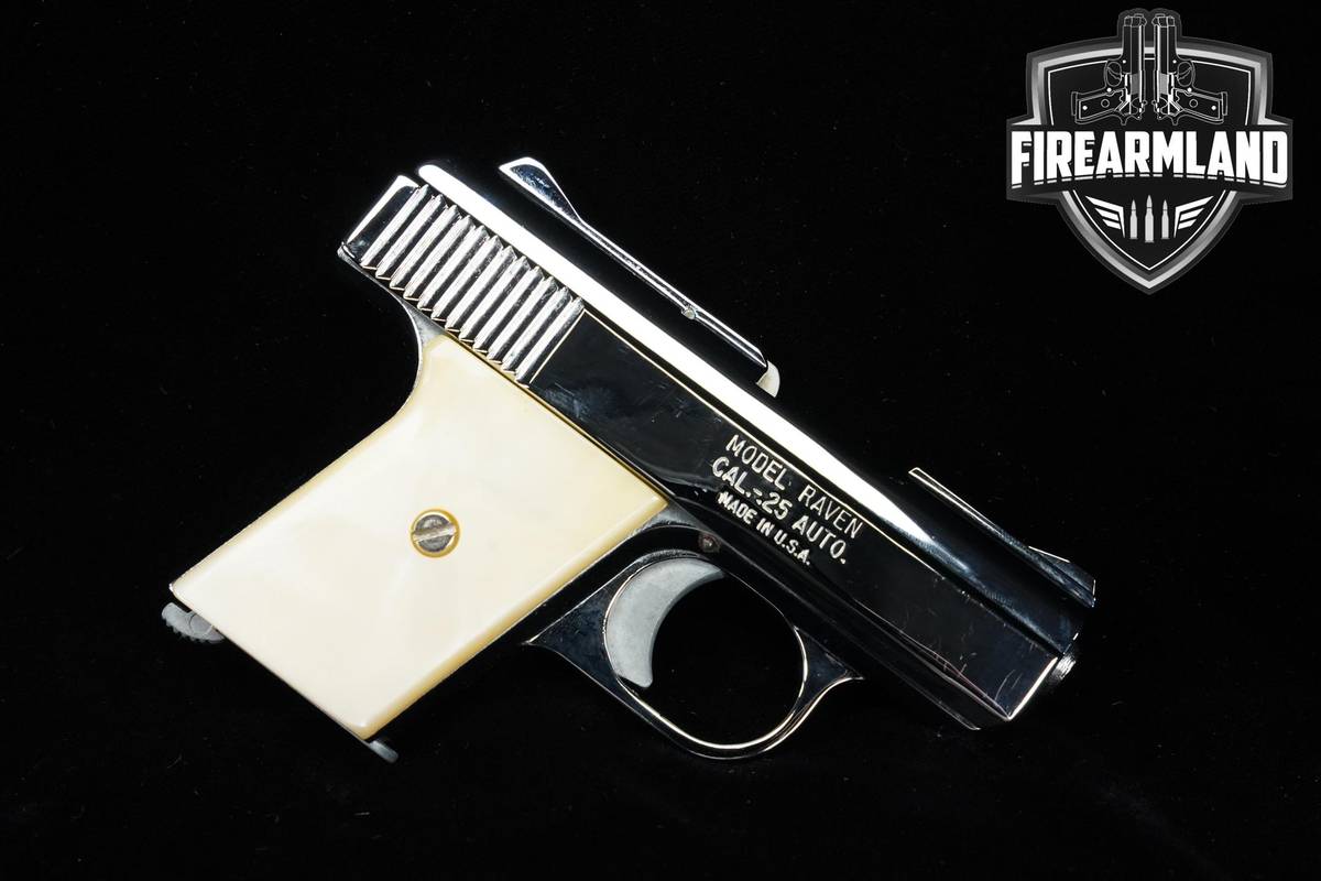 Phoenix Arms Model Raven .25 ACP (6.35Mm) 2.4" Bright Nickel +ORIG BOX