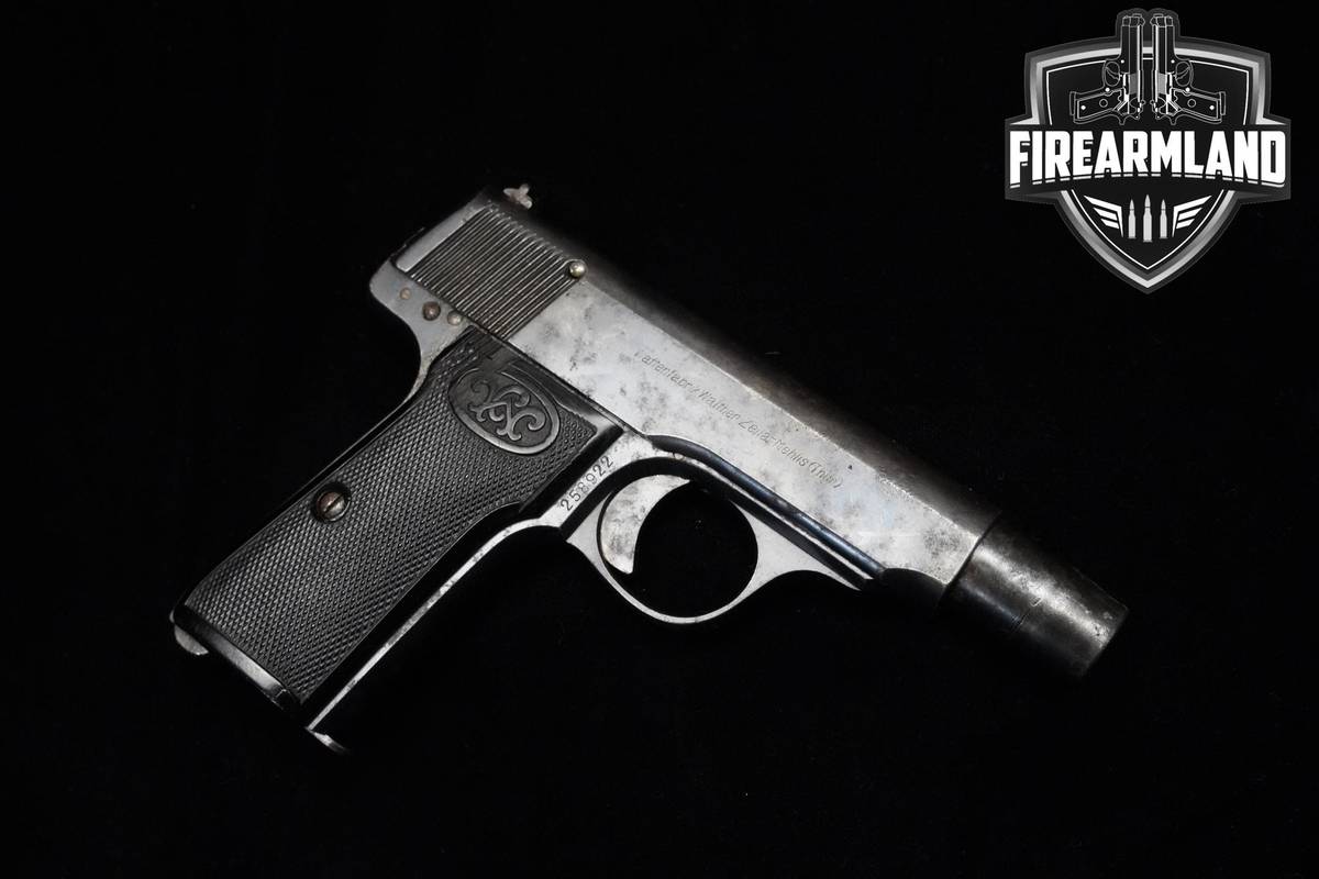 1924-1929 Walther Model 4 32 Auto (765 Browning) 3.46" Blued Walther