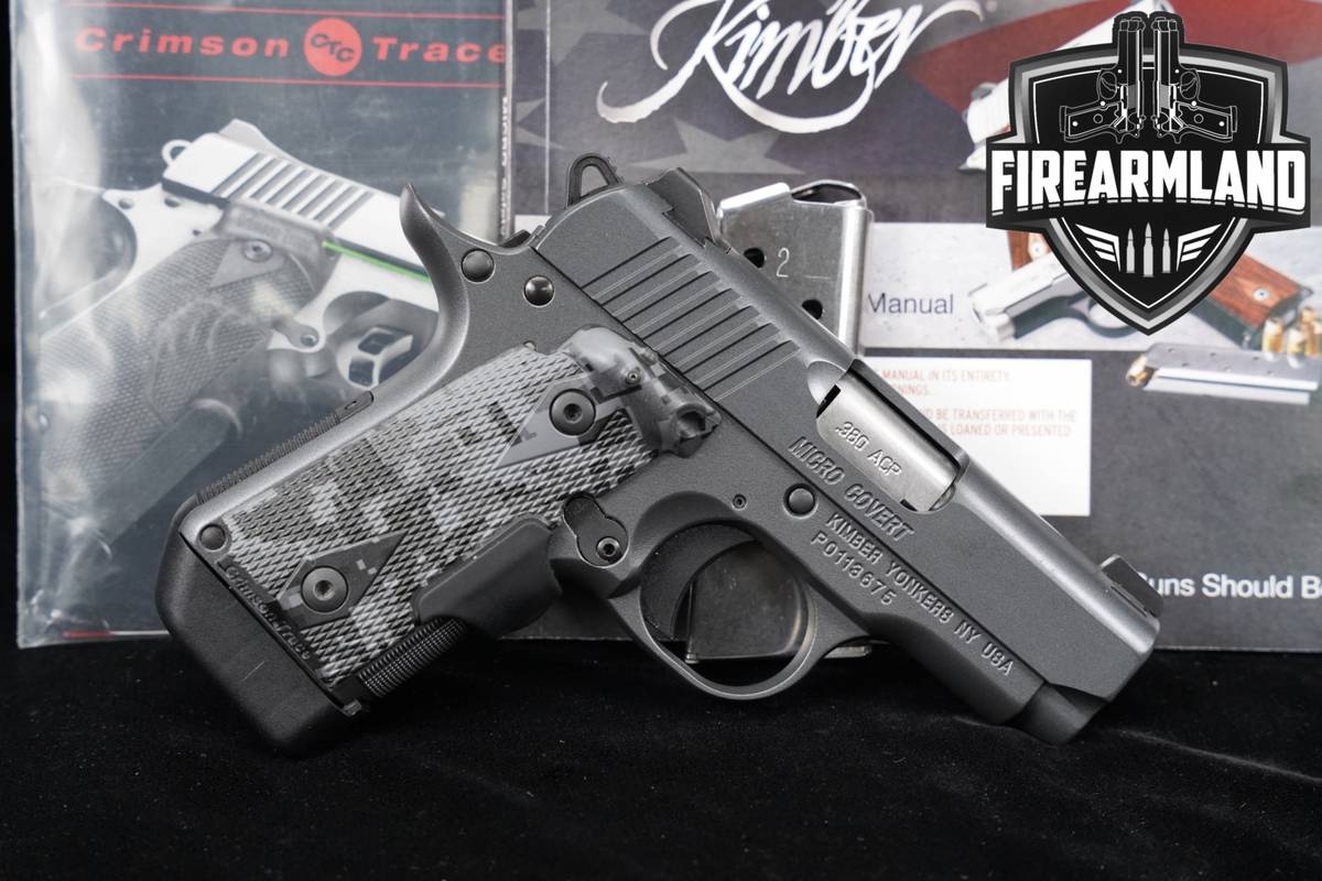 Kimber Micro Covert Custom Shop 380 ACP 2.75" Gray +2 MAGS & ORIG BOX