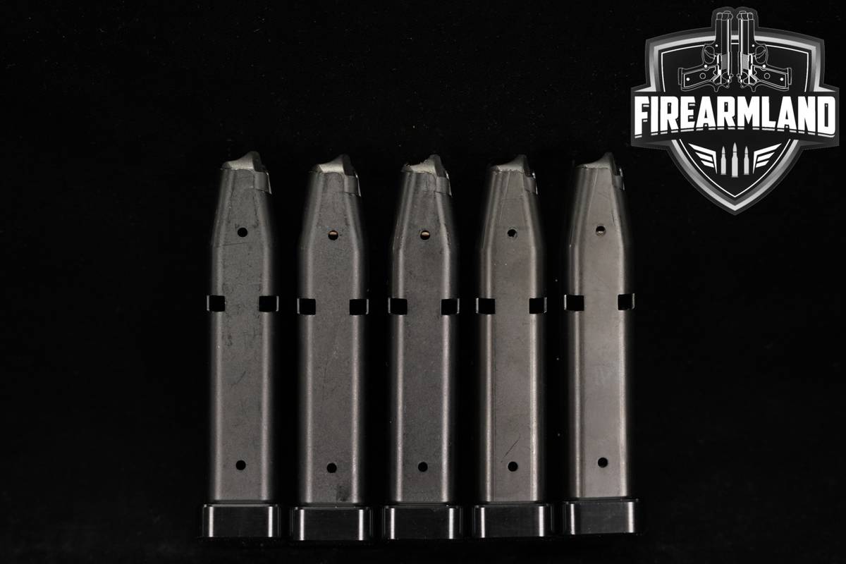 FIVE (5) Sig Sauer P320 Compact 15 Round Magazines 9mm Luger P-320 Mags