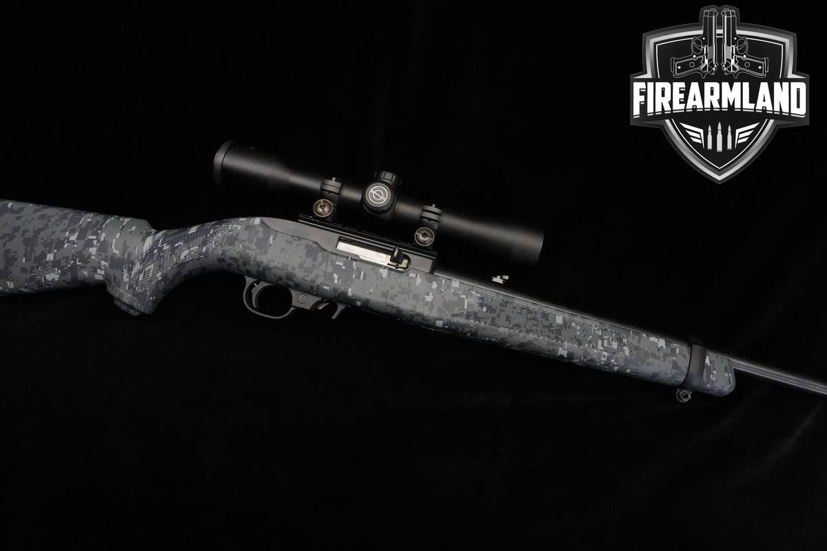 Ruger Model 10/22 22LR 18.5" Navy Blue Digital Camo Ruger 10/22 +OPTIC