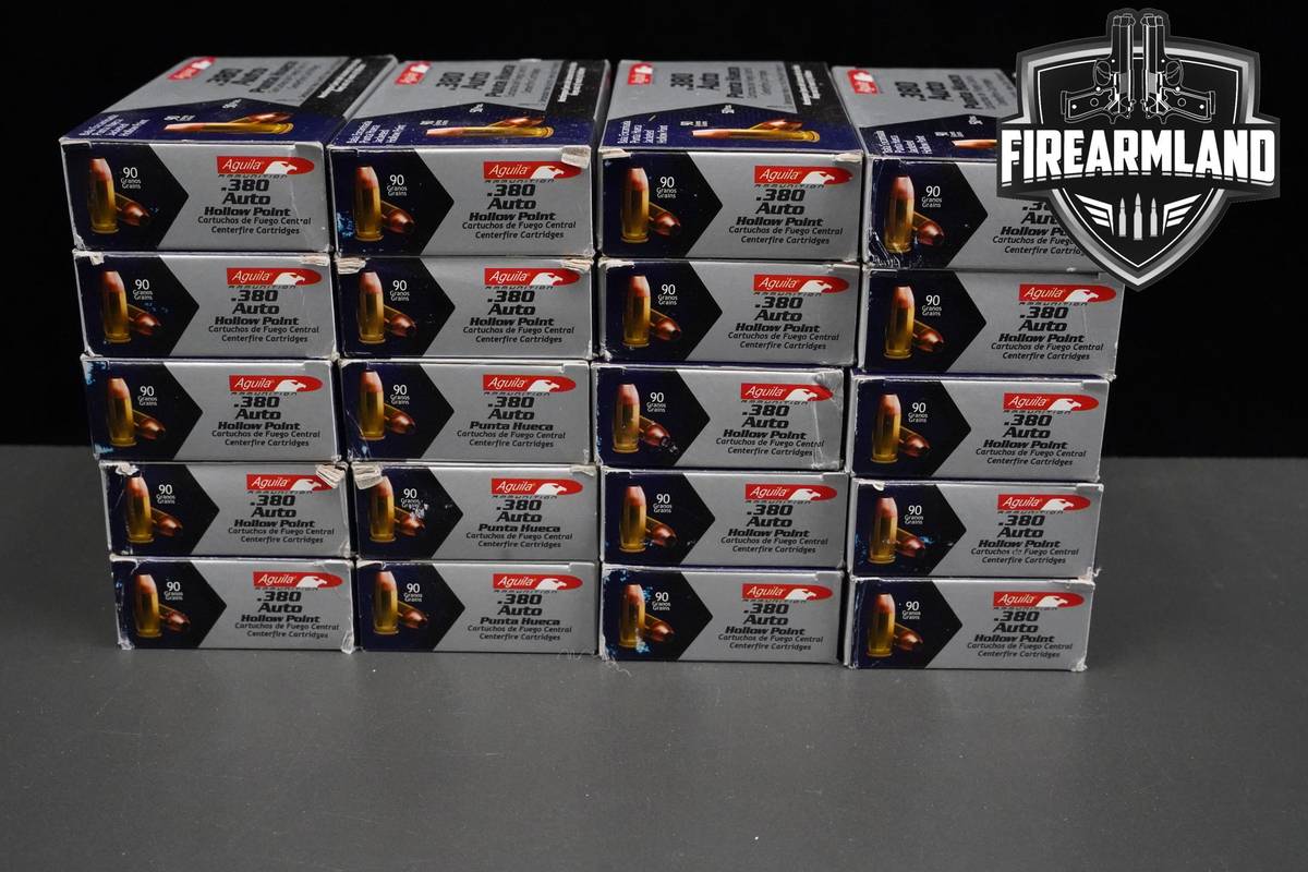 .380 ACP Ammo .380-ACP Ammunition 1000 ROUNDS