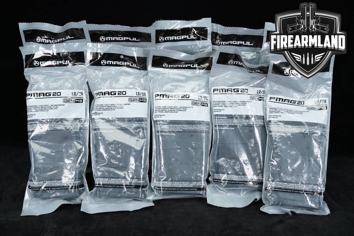 TEN (10) MAGAZINES Magpul PMAG 20 Gen M3 7.62 NATO 762 (308)