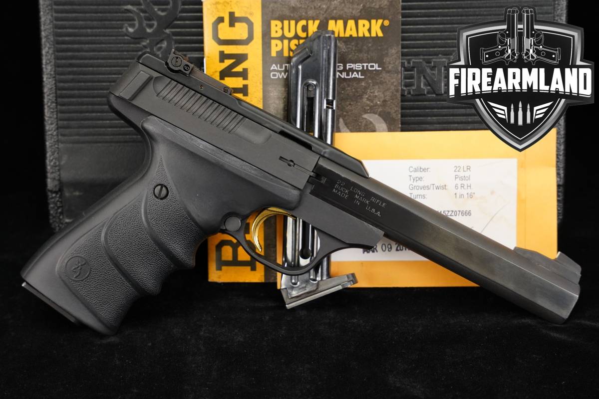 Browning Buck Mark Standard URX 22LR 5.5" +2 MAGS & ORIG CASE