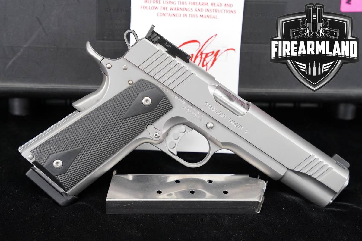Kimber Stainless Target II 45 ACP 1911 5" +2 MAGS & ORIG CASE