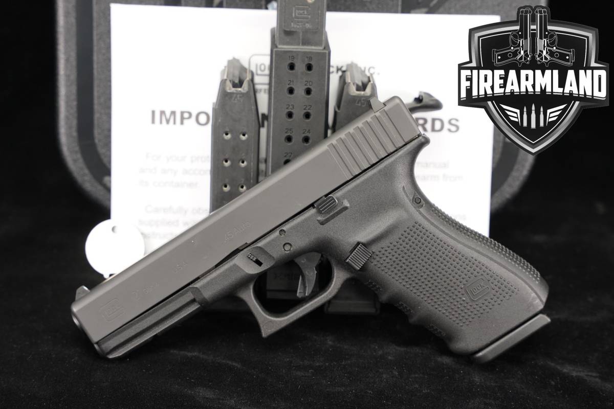 Glock 21 Gen4 G21 Gen 4 45 ACP 4.61 +FOUR MAGS, ORIG CASE