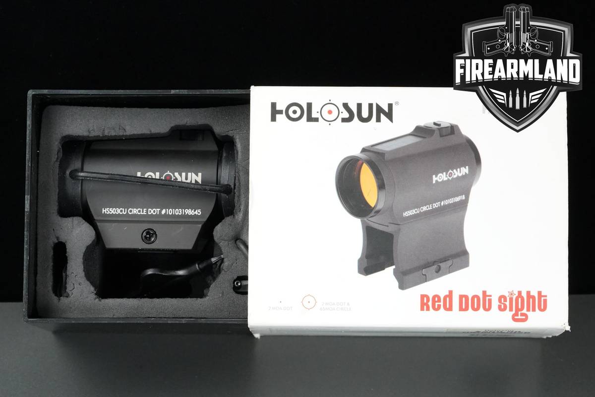 Holosun HS503CU 2 MOA Red Dot & 65 MOA Circle +ORIG BOX