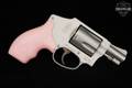 Smith & Wesson (S&W) Model 642-2 Pink and Black Boot Grips Package .38 Spl. Satin Stainless in Excellent Condition Image 4