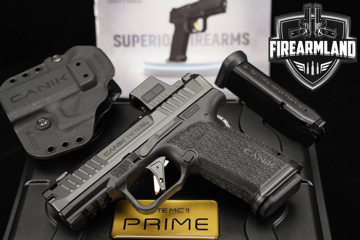 Canik METE MC9 Prime 9mm 3.64" MC 9 Ported +2 MAGS, ORIG CASE & HOLSTER
