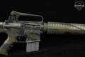 1988 Colt AR-15 A2 Government Model Z-Cote 5.56mm NATO Woodland Tiger-Stripe Camo in Good Condition Image 5