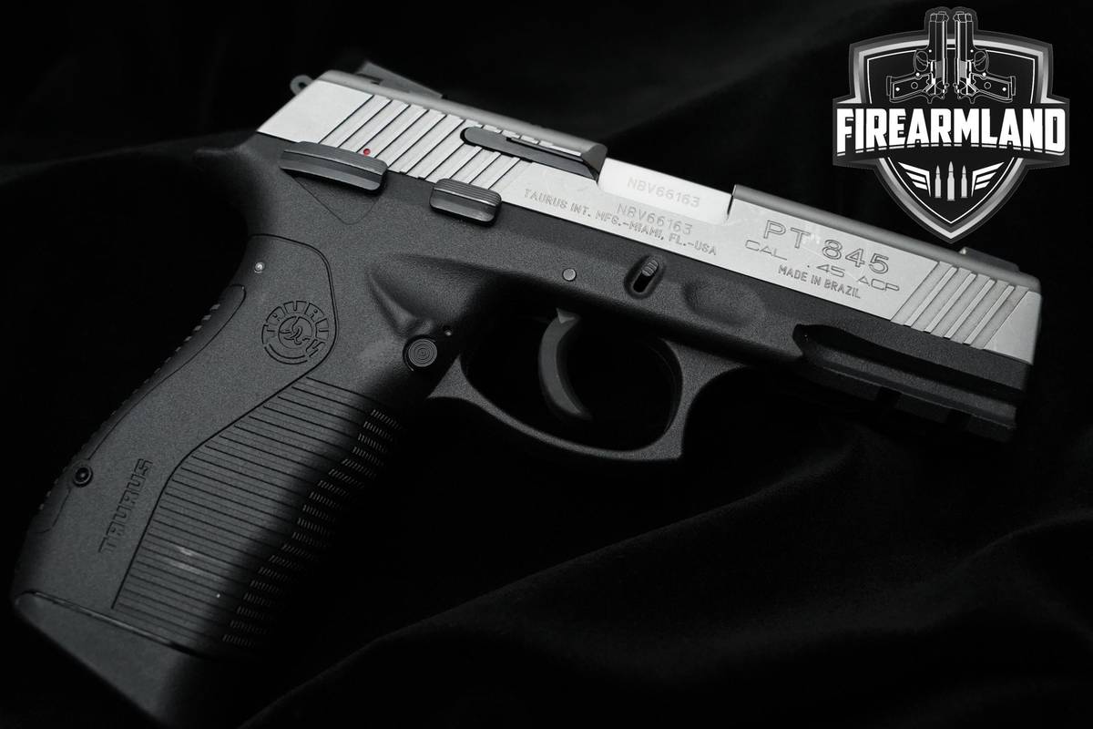 Taurus PT 845 45 ACP 4" Matte Stainless Taurus PT845 +3 MAGS