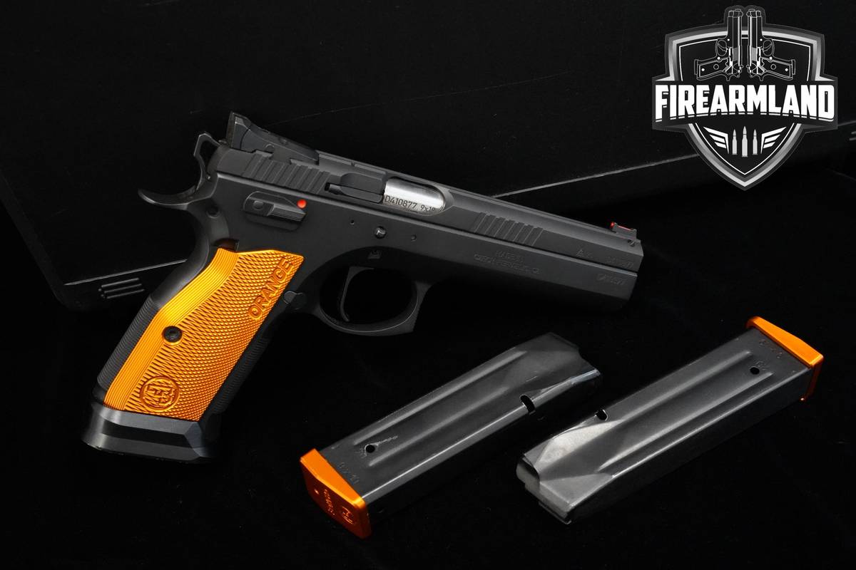 CZ 75 Tactical Sports Orange 9mm CZ-75 Tactical-Sports +3 MAGS & ORIG CASE