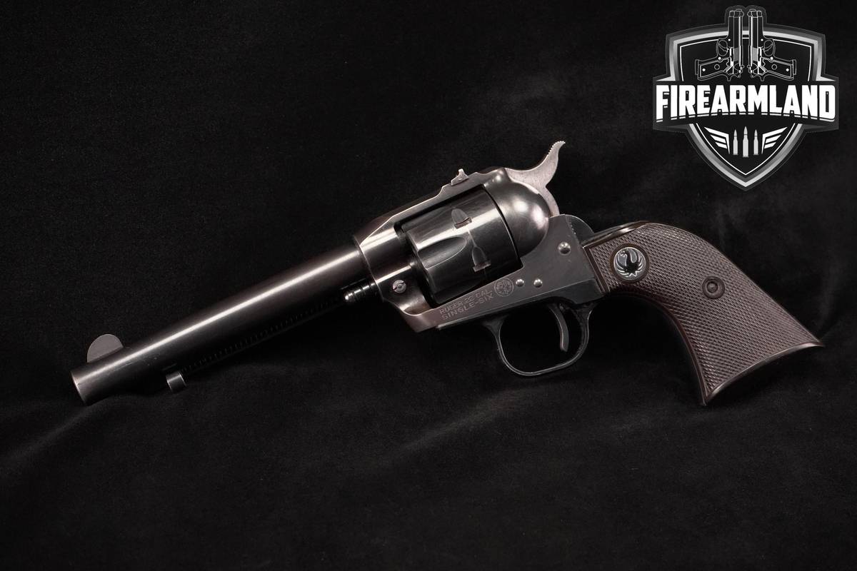 VINTAGE 1959 Ruger Single-Six Flat-Top Three-Screw 22LR 5.5" Blued