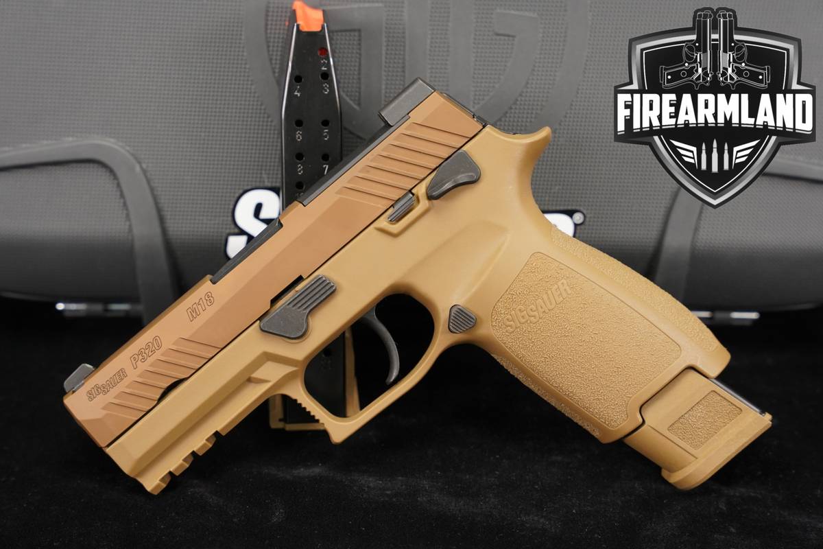 Sig Sauer P320 M18 9mm Optics-Ready Tan P 320 M 18 +2 MAGS & ORIG CASE