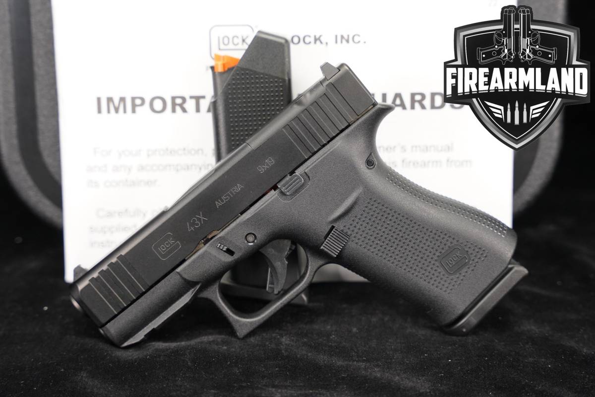 Glock 43X G43X 9mm Slimline +2 MAGS & ORIG CASE