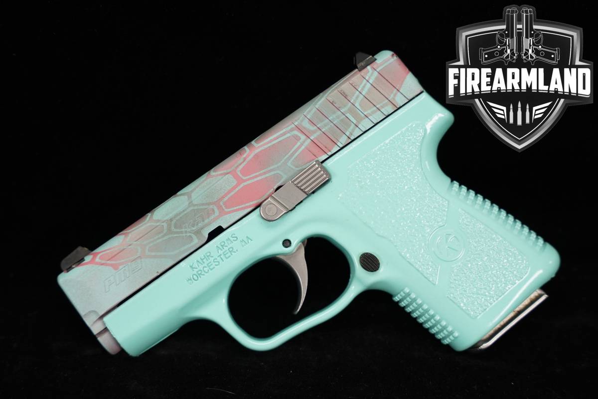 Kahr Arms PM9 Premium Series 9mm 3.1" Two-Tone Robin's Egg Blue PM 9