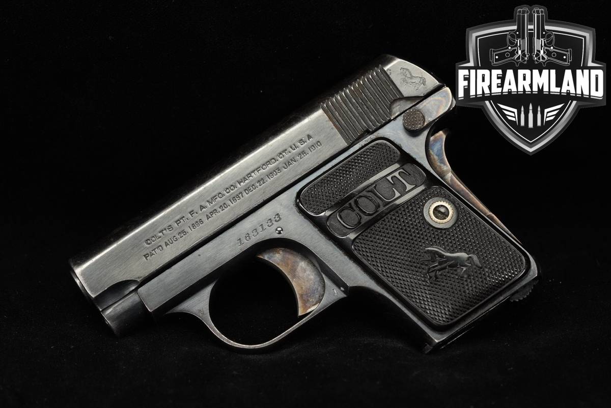 1917 Colt Model 1908 Vest Pocket .25 ACP (6.35Mm) 2 Blued