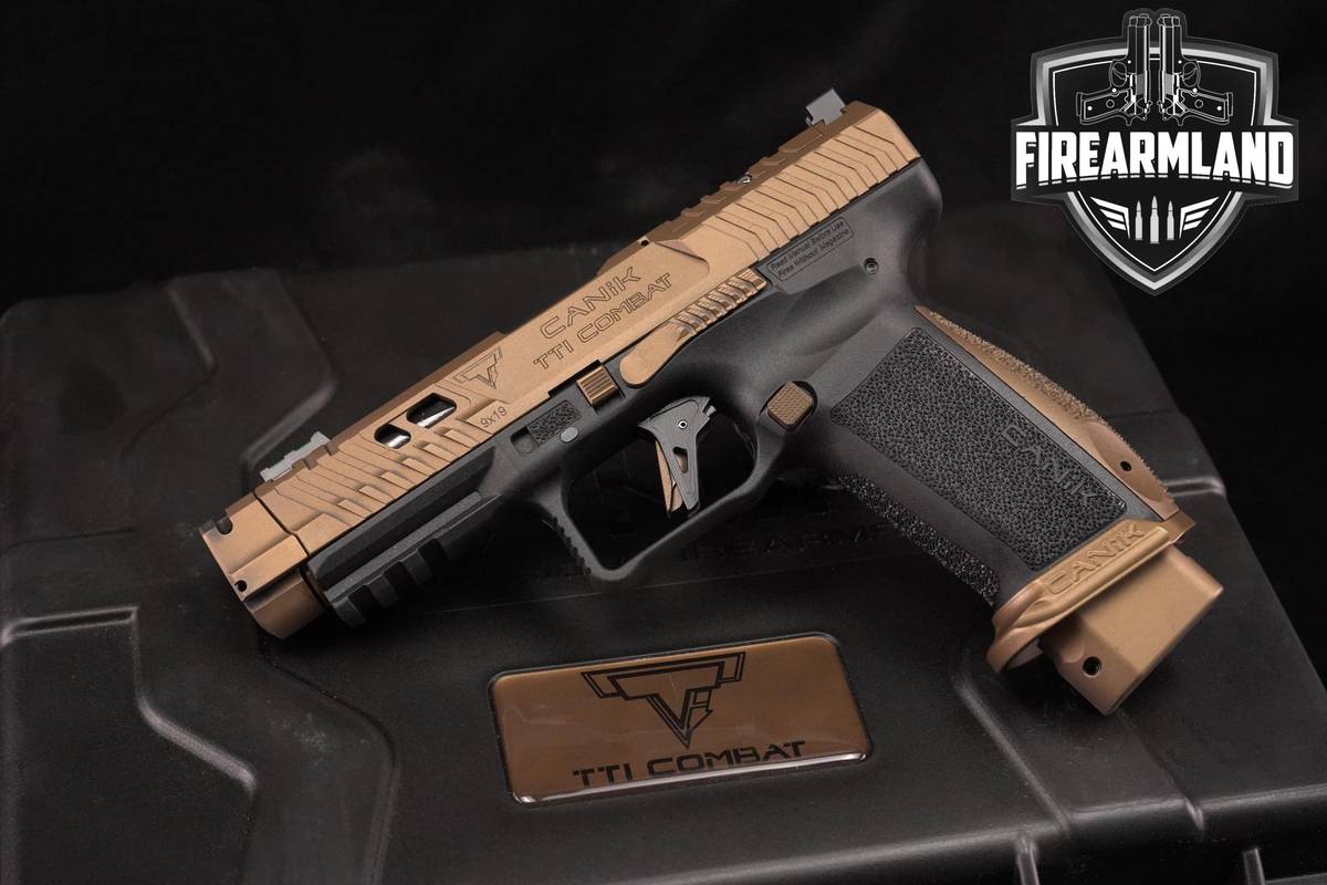 Taran Tactical TTI Canik TP9 Combat 9mm 4.74" TTI Bronze Cerakote +FULL KIT