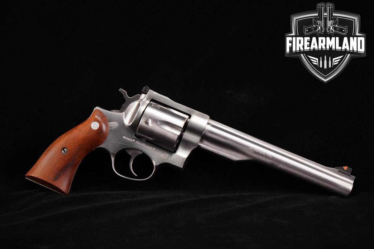 HAND CANNON 1983 Ruger Redhawk 44-Magnum 7.5" Stainless +ORIG BOX