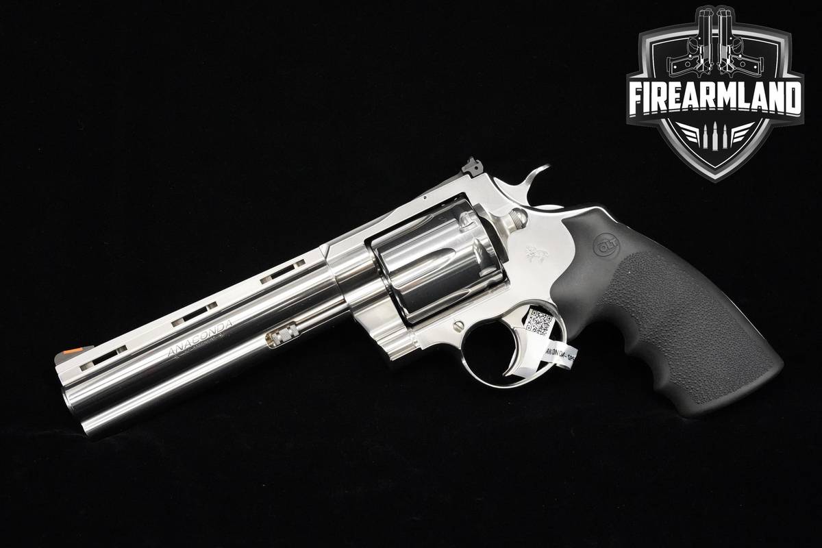 Colt Anaconda 6" 44 Magnum Stainless Steel Colt Snake Gun +ORIG CASE