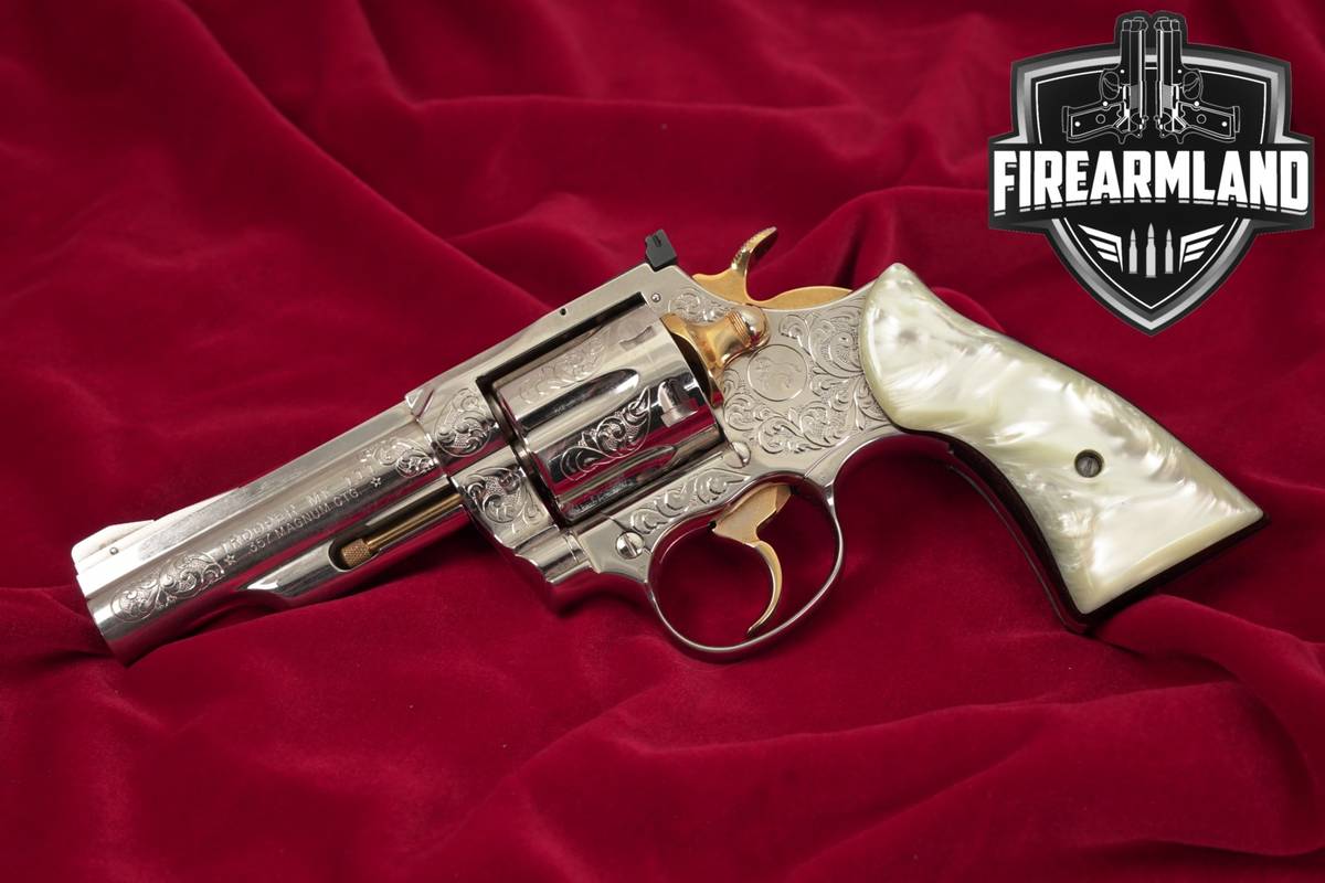 CUSTOM ENGRAVED 1977 Colt Trooper MK III 357 Magnum 4" Nickel DA/SA Mark 3