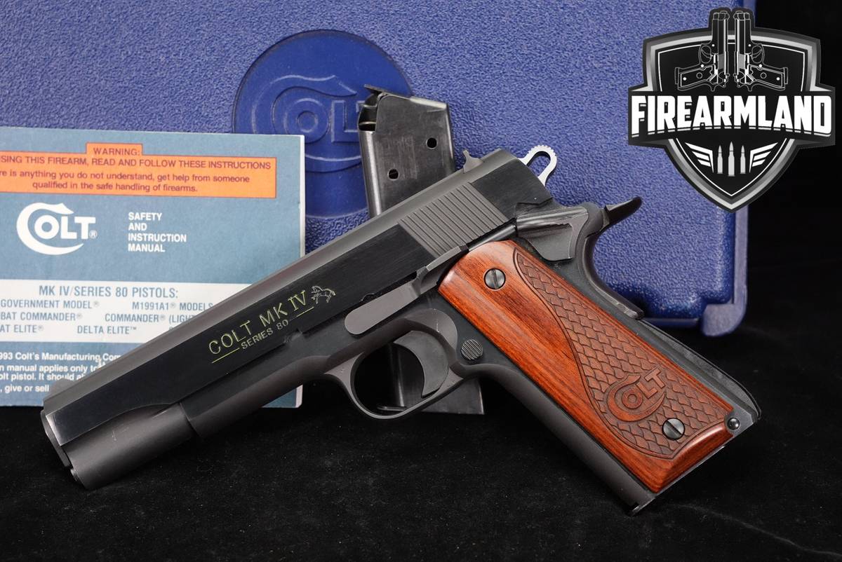 1996 Colt Government Model MK IV, Series 80, Enhanced 45 ACP 1911 Mark 4