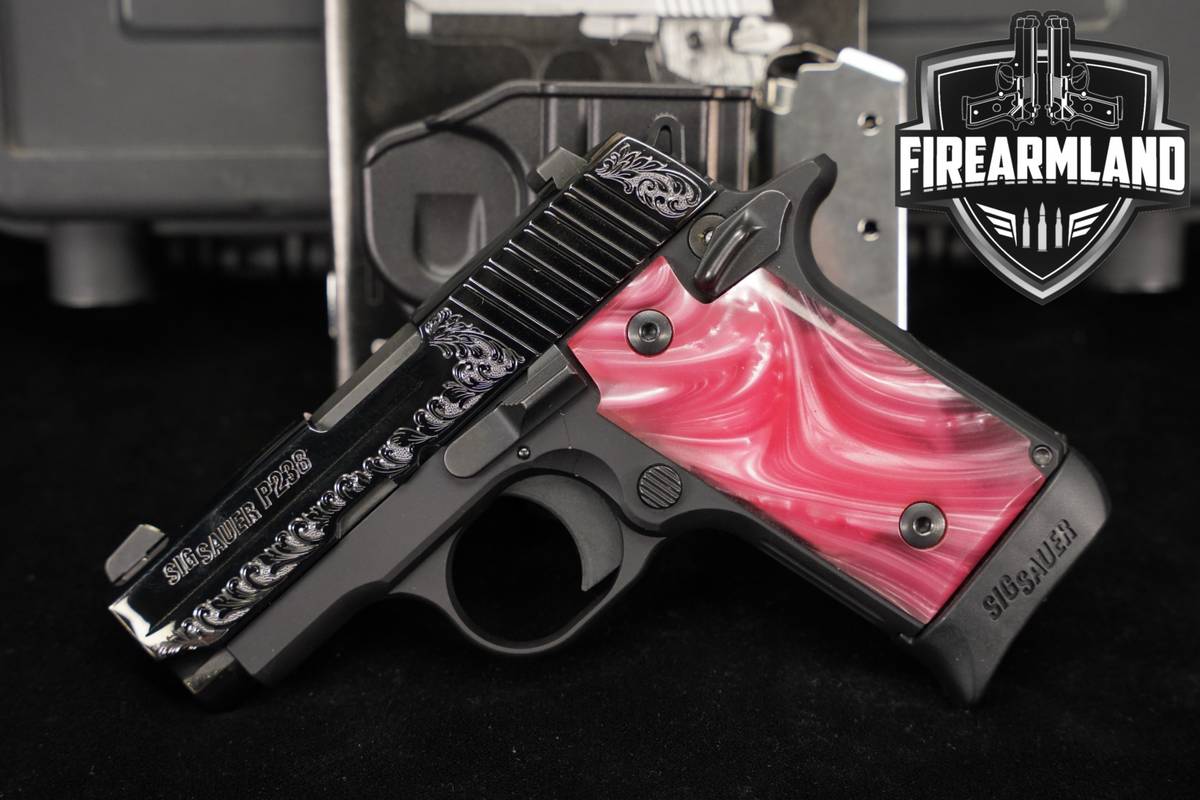 Sig Sauer P238 Nitron Engraved 380 ACP 2.75 P 238 +2 MAGS & ORIG CASE
