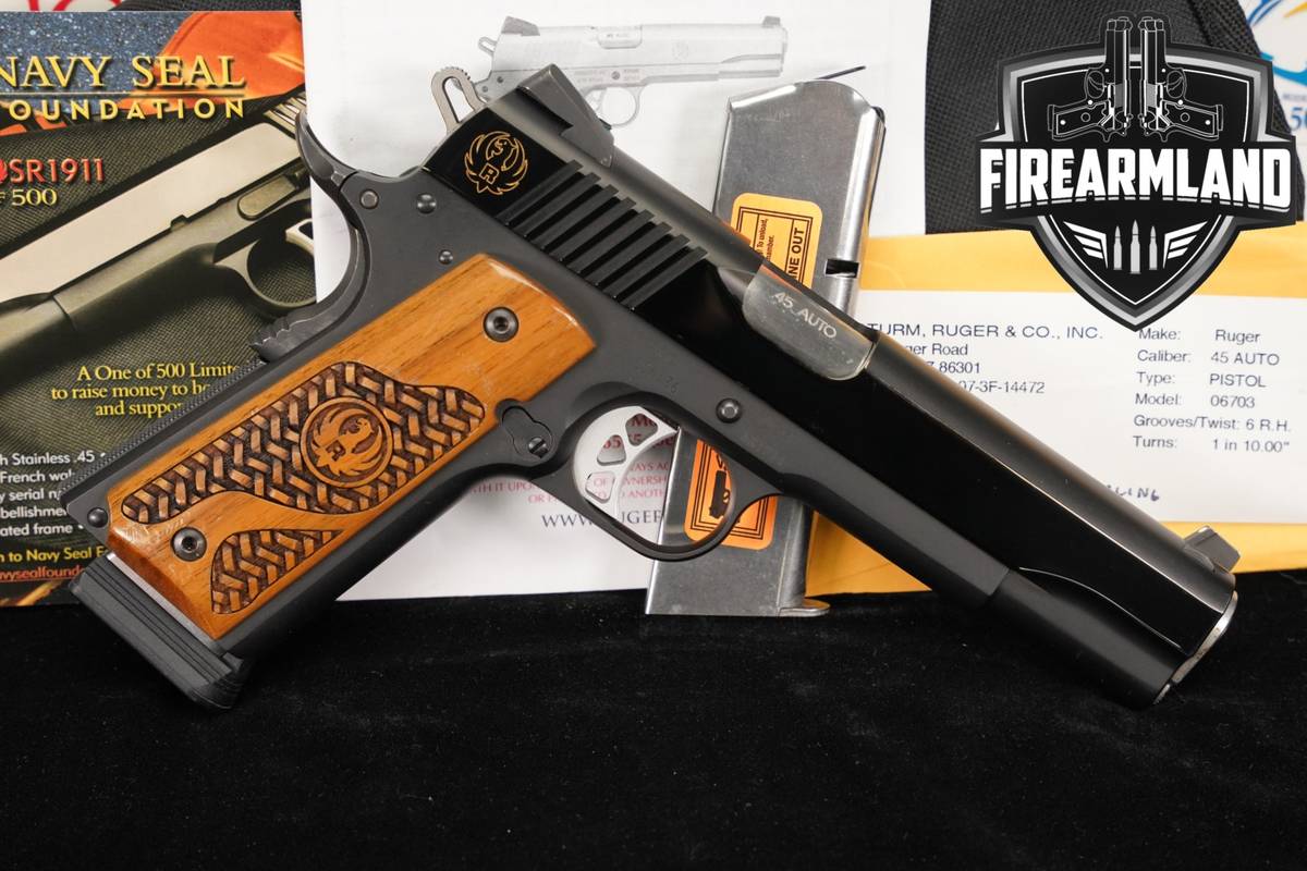 COMMEMORATIVE TALO Ruger SR1911 Naval Special Warfare Navy SEAL +ORIG BOX