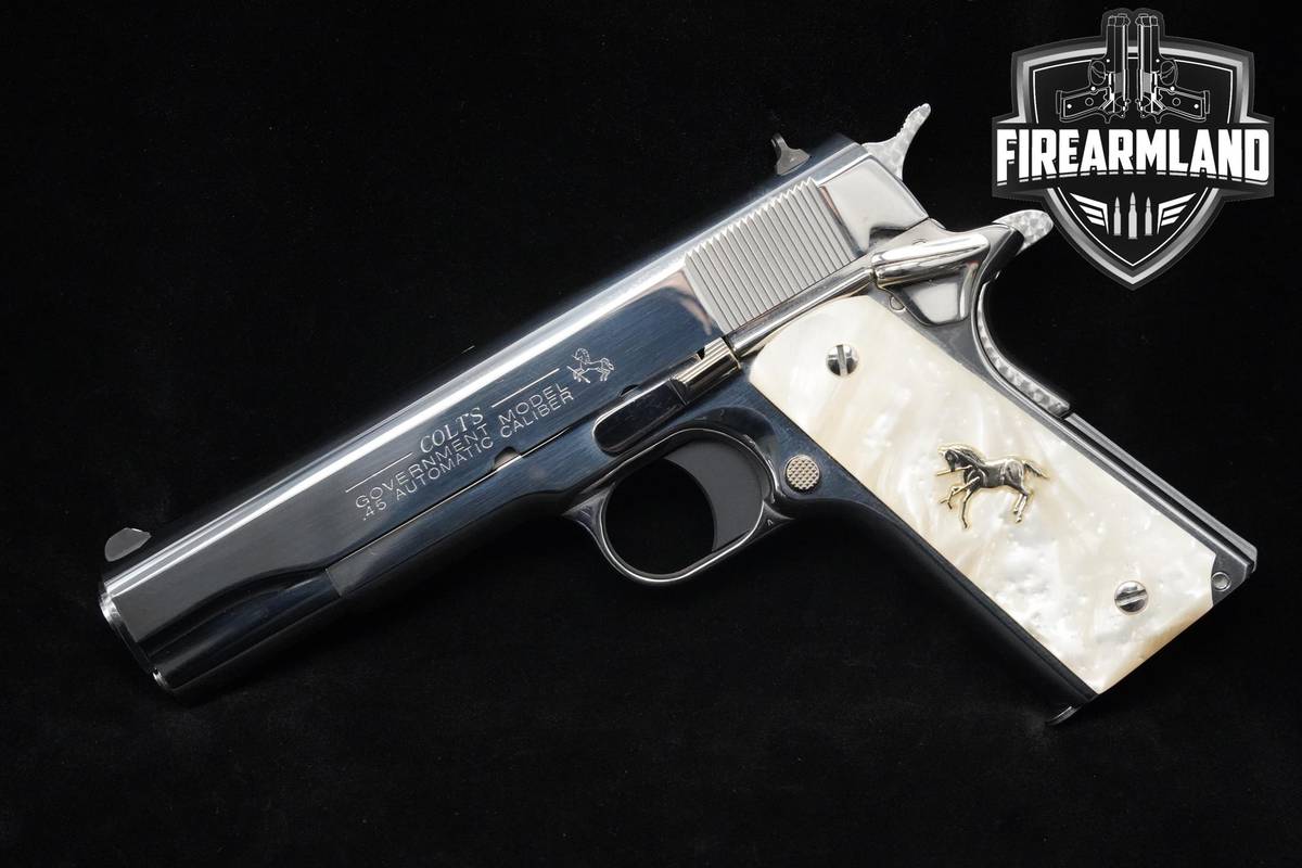 RARE Colt Government Model 1911 LEW HORTON Exclusive Jeweled 45 ACP 5" Colt
