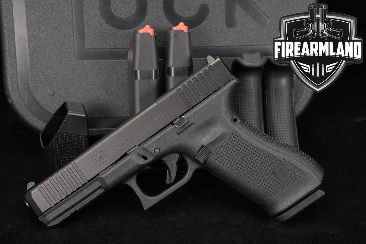 Glock 17 Gen5 MOS 9mm 4.49" G17 Gen 5 +3 MAGS, COMPLETE FACTORY KIT