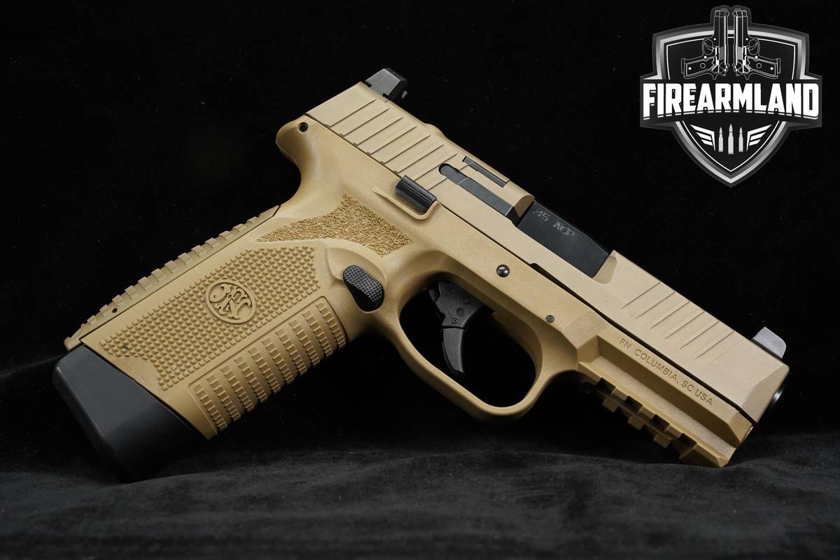 FN America 545 MRD 45-ACP 4.1" FDE +2 MAGS, ORIG BOX & HOLSTER