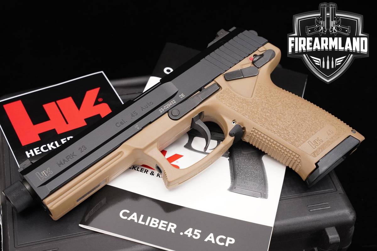 Heckler & Koch H&K HK Mark 23 FDE 45 ACP 5.87" Two-Tone MK23 MK +2 MAGS