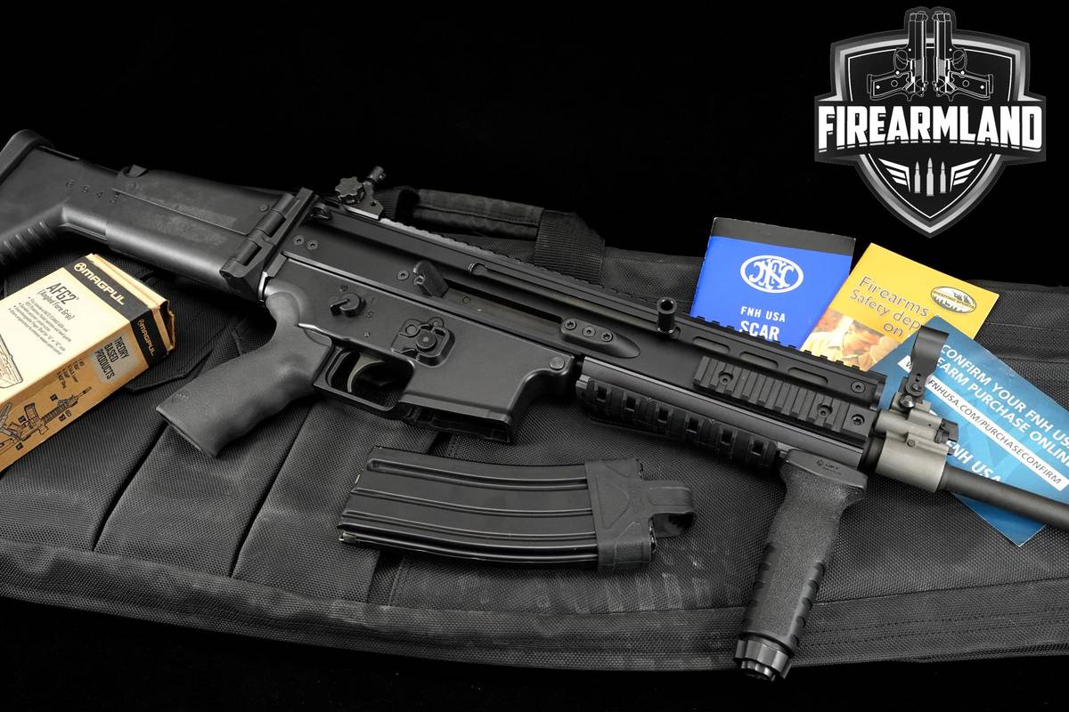 FN FNH SCAR 16S 5.56 NATO 16" Black Folding Stock Gas-Piston