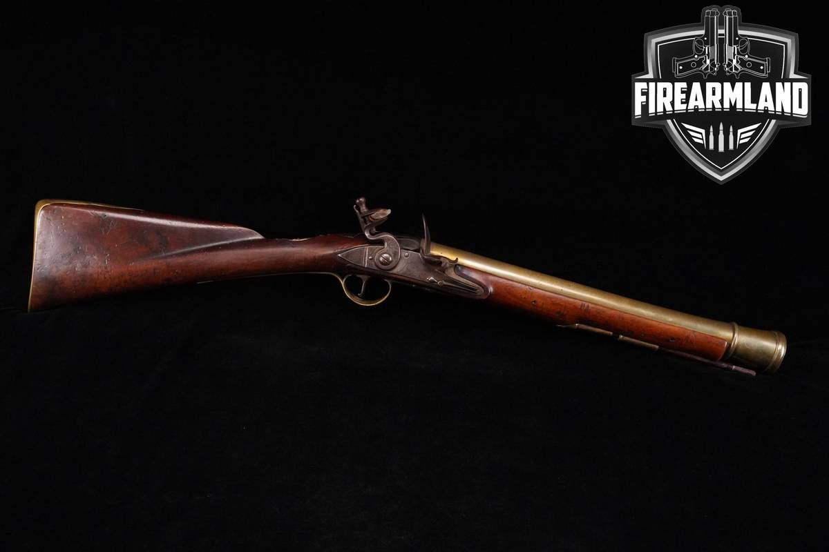 18TH CENTURY! Issac Bissel Blunderbuss .50 14" Brass & Walnut Flintlock