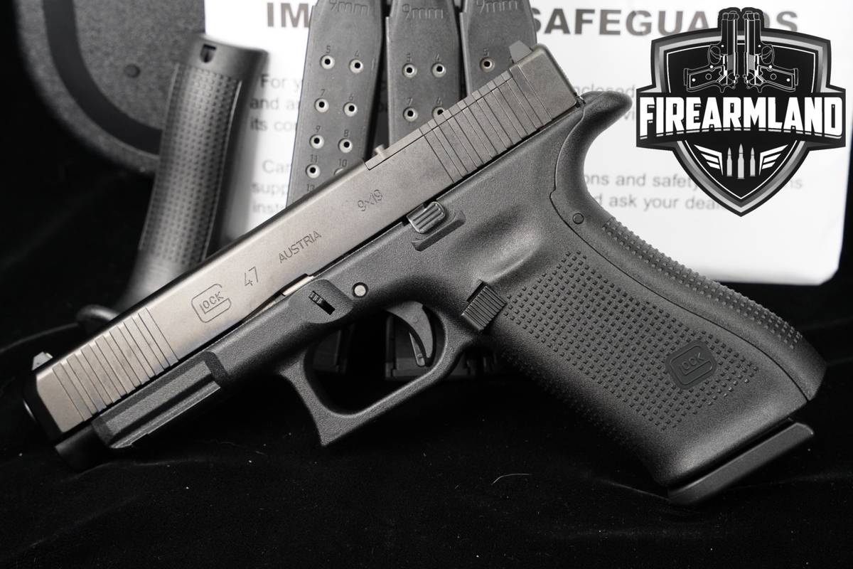 Glock 47 Gen5 MOS G47 Gen 5 9mm 4.49 +4 MAGS, ORIG CASE