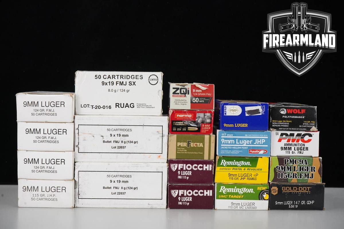 1000 RDS! 9mm Ammo 9-mm