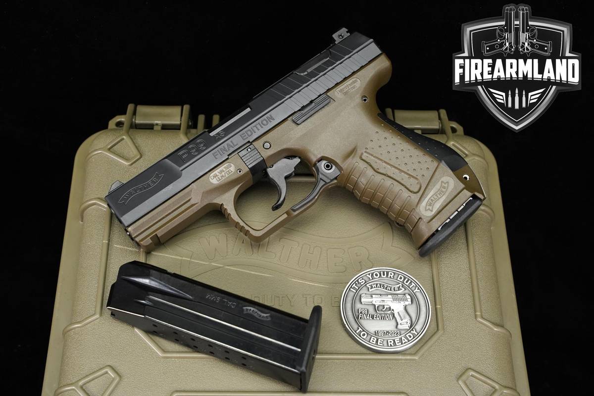 COMMEMORATIVE Walther P99 AS Final Edition 9mm 4" P-99 +2 MAGS & ORIG CASE