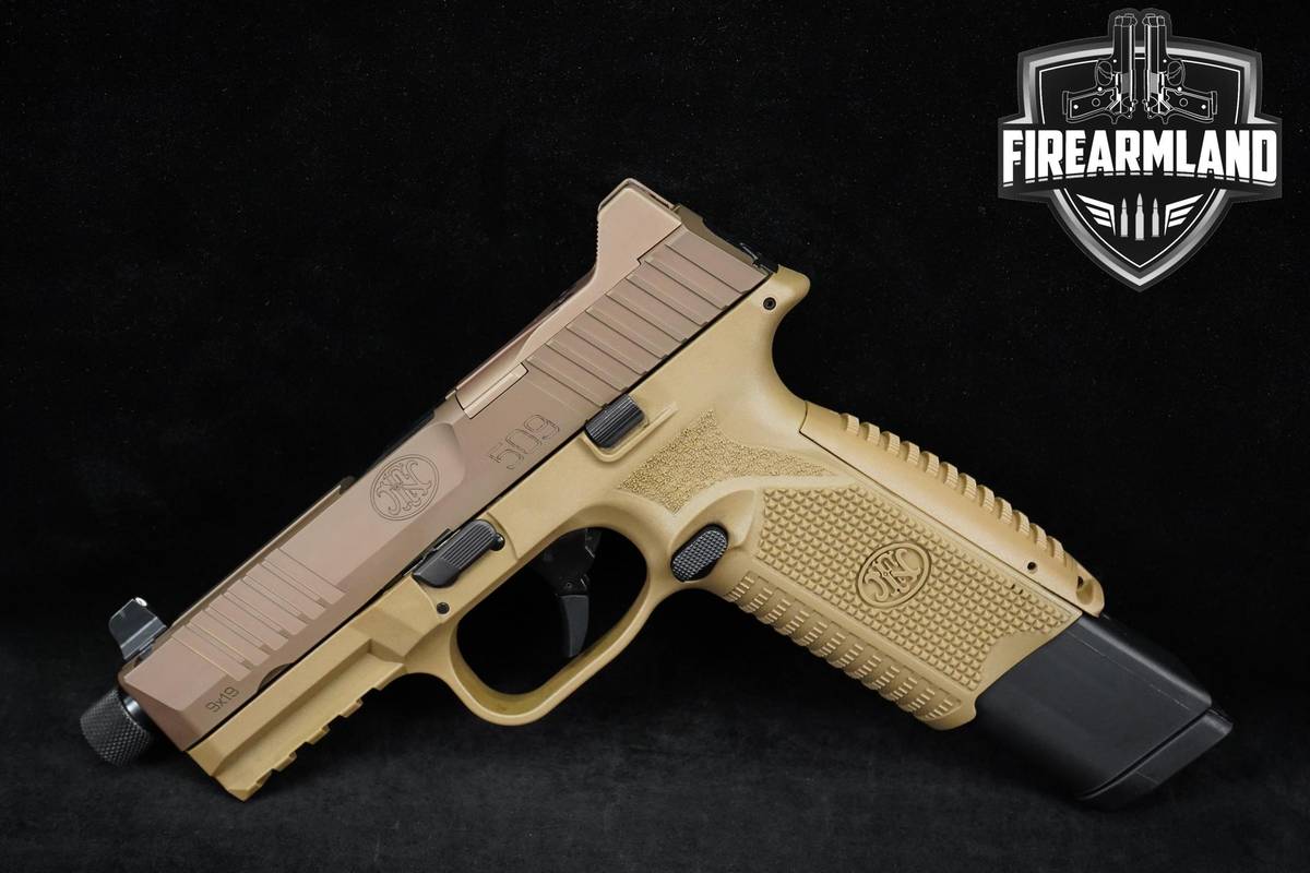 OPTIC READY FN America 509 Tactical 9mm 4.5" FDE +3 MAGS