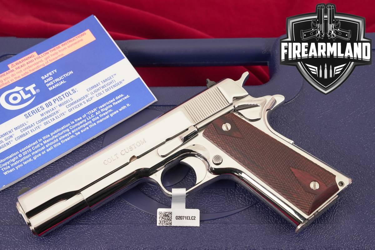 LIMITED Colt Government Model Custom Shop, ELCEN 38 Super 1911 +ORIG CASE