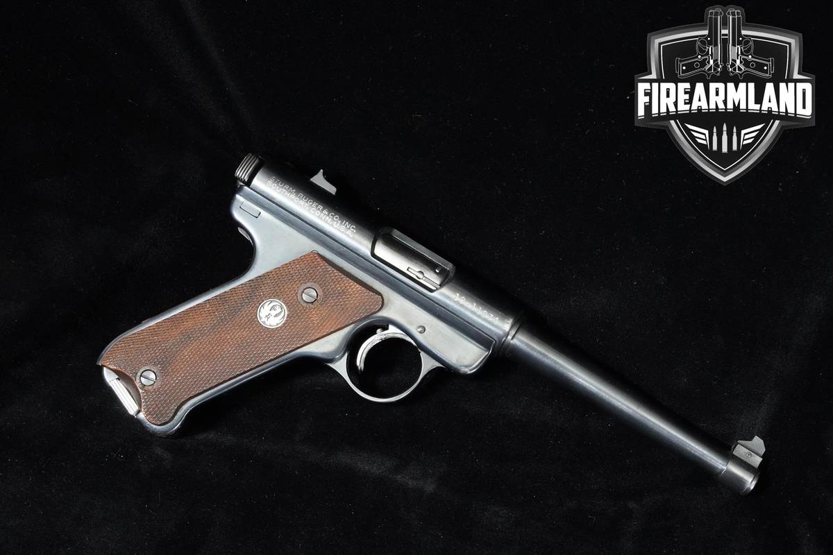 1973 Ruger Mark I 22LR 6" Blued Ruger Mk-One +3 MAGS
