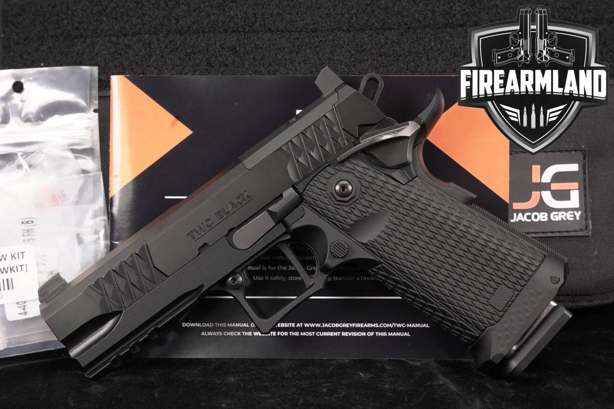 Jacob Grey TWC 9 Black 9mm Optics-Ready 1911 2011 +ORIG BOX